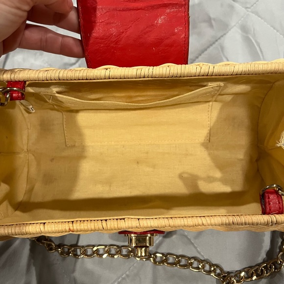 Vintage Wicker Sling Clutch Bag - Picture 6 of 8